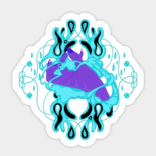 Aqua Magic - No Background Sticker